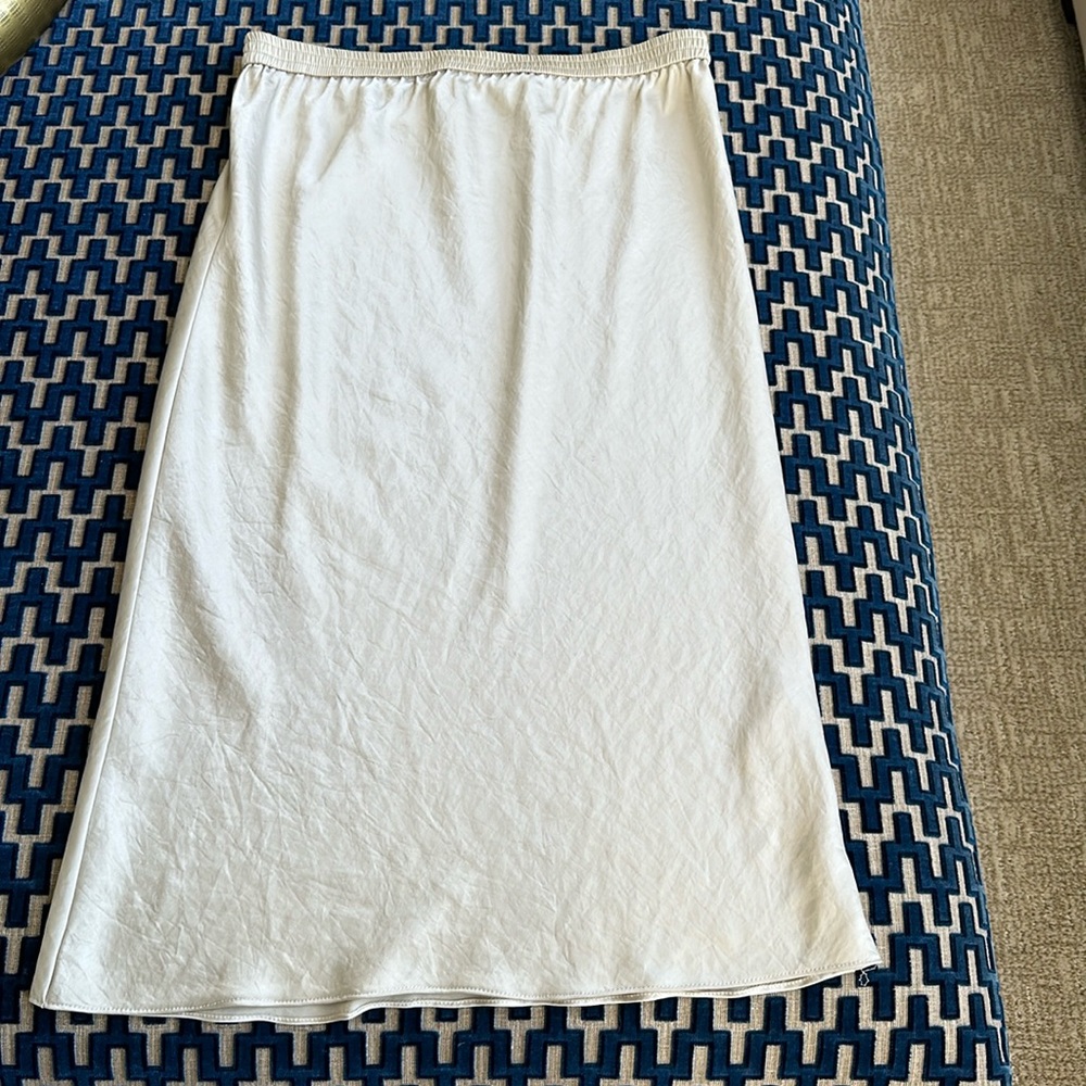 ARITZIA Wilfred Free Midi Slip Skirt Champagne Color